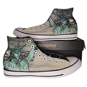 Converse All Star NYC High Top Sneakers NEW - Black Emblem Unisex 10.5M/12.5W